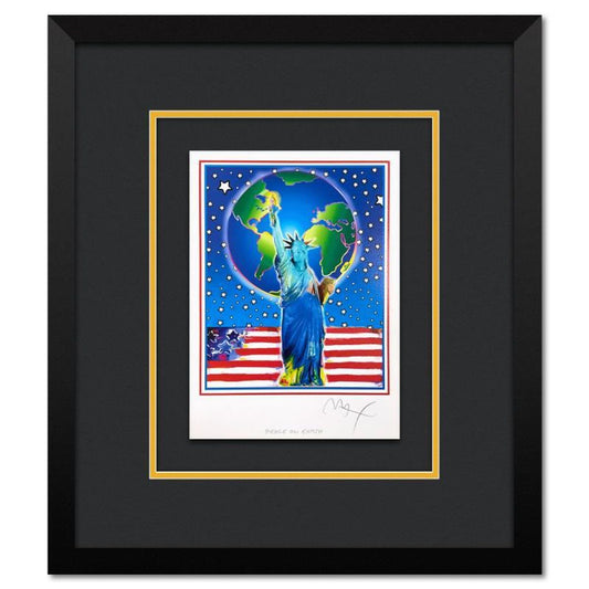Peter Max, "Peace on Earth" Framed Limited Edition Lithograph, Numbered and Hand Signed with Certificate of Authenticity