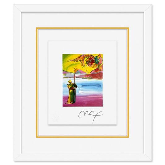 Peter Max, "Sage and Profile" Framed Limited Edition Lithograph, Numbered and Hand Signed with Certificate of Authenticity