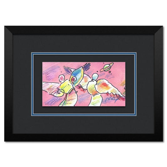 Peter Max, "Space Angels" Framed Limited Edition Lithograph, Numbered and Hand Signed with Certificate of Authenticity