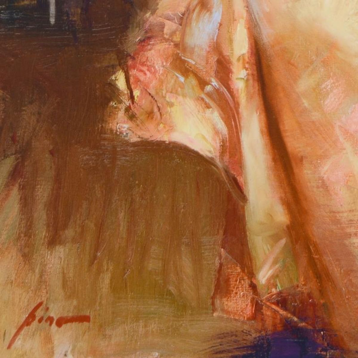 Pino (1939-2010), "Isabella" Limited Edition Hand Embellished Giclee on Canvas. Numbered and Hand Signed with Certificate of Authenticity.