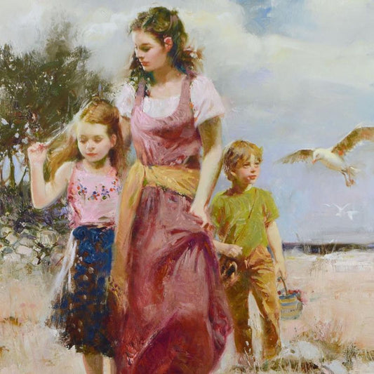 Pino (1939-2010), "Sea Spray" Limited Edition Hand Embellished Giclee on Canvas. Numbered and Hand Signed with Certificate of Authenticity.