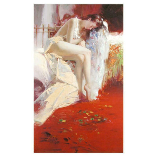 Pino (1939-2010), "Fanciful Dream" Hand Embellished Limited Edition on Canvas (28" x 46"), Numbered and Hand Signed with Certificate of Authenticity.