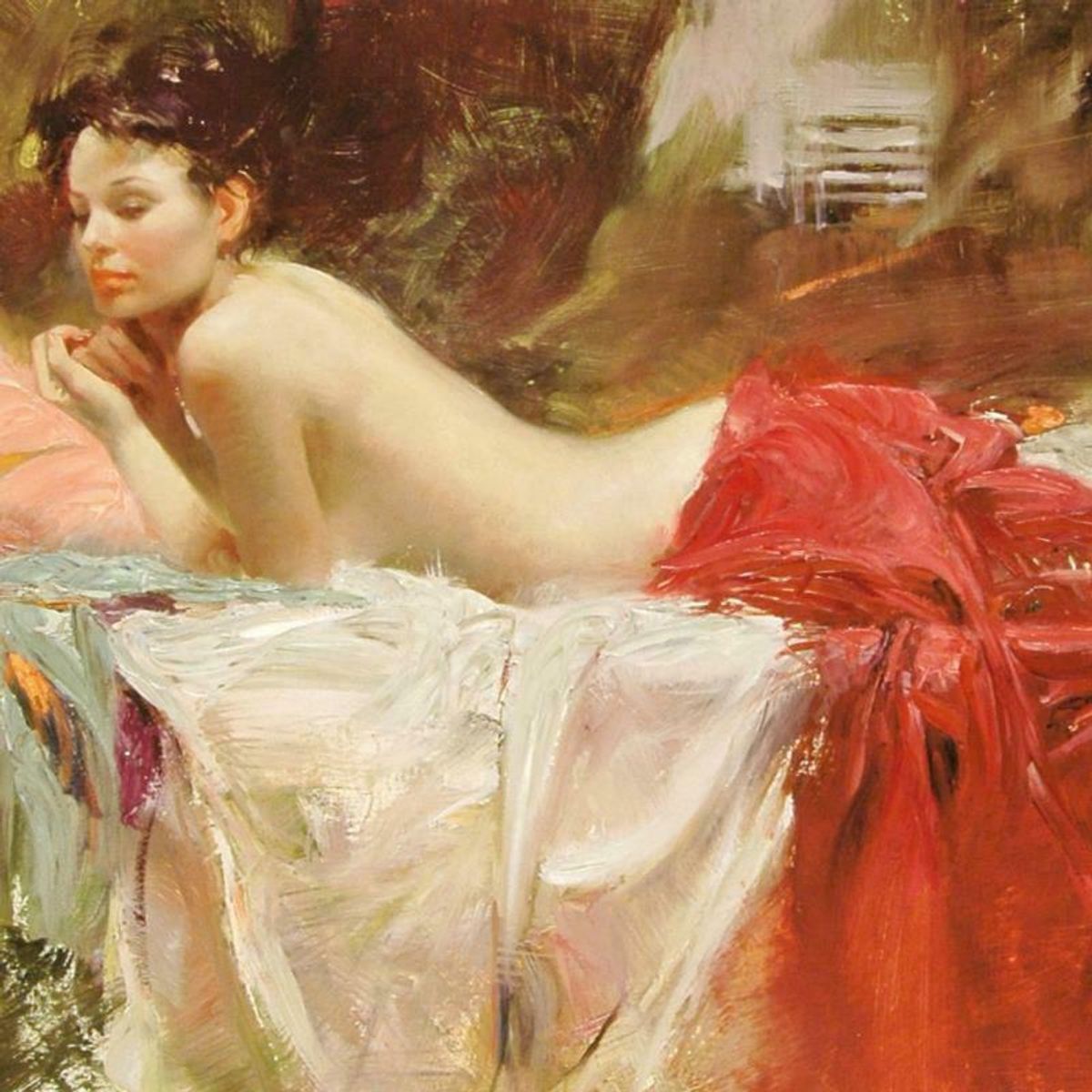 Pino (1939-2010), "Love Notes" Hand Embellished Limited Edition on Canvas (40" x 24"), Numbered and Hand Signed with Certificate of Authenticity.