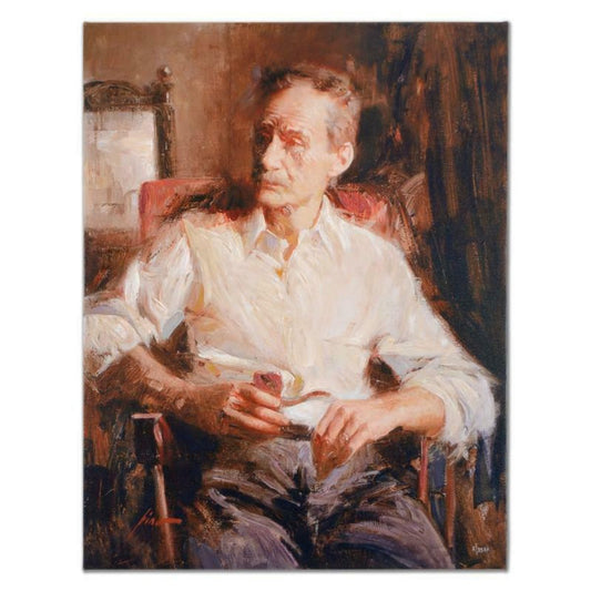 Pino (1939-2010), "A Tale to Tell" Hand Embellished Limited Edition on Canvas, Numbered and Hand Signed with Certificate of Authenticity.