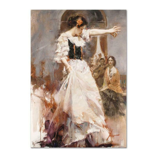 Pino (1939-2010), "Midnight Tango" Hand Embellished Limited Edition on Canvas, Numbered and Hand Signed with Certificate of Authenticity.