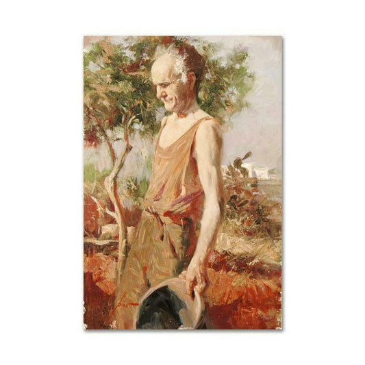 Pino (1939-2010), "Afternoon Chores" Hand Embellished Limited Edition on Canvas, Numbered and Hand Signed with Certificate of Authenticity.