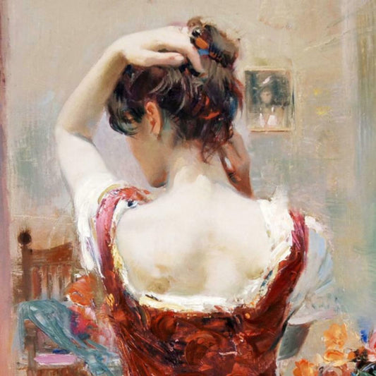 Pino (1939-2010), "Isabella" Hand Embellished Limited Edition on Canvas, Numbered and Hand Signed with Certificate of Authenticity.