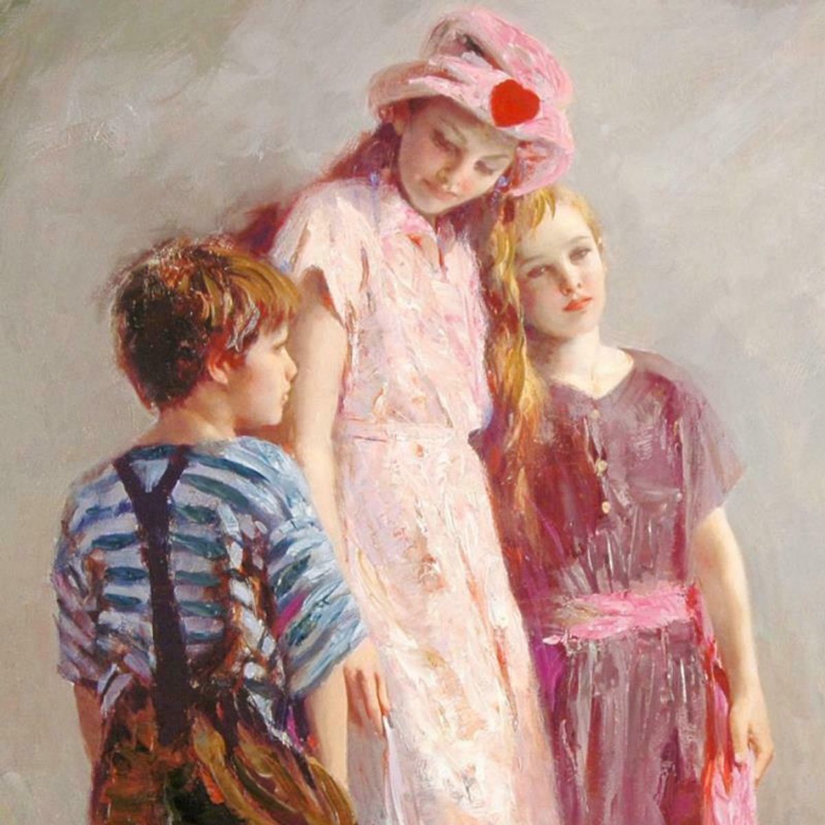 Pino (1939-2010), "The Spirit of Love" Hand Embellished Limited Edition on Canvas, Numbered and Hand Signed with Certificate of Authenticity.