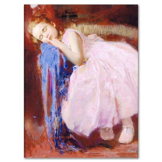 Pino (1939-2010), "Party Dreams" Hand Embellished Limited Edition on Canvas, Numbered and Hand Signed with Certificate of Authenticity.