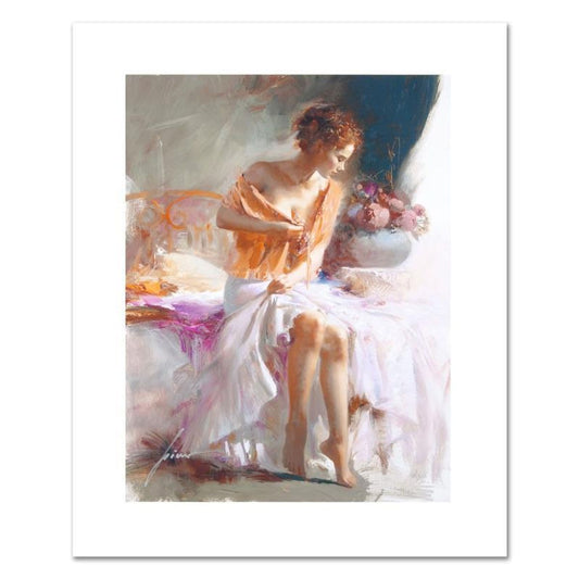 Pino (1939-2010), "Spring Flower" Hand Signed Limited Edition on Canvas with Certificate of Authenticity.