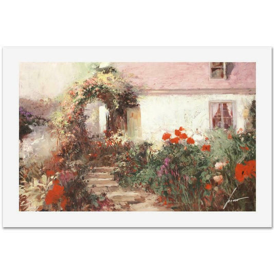 Pino (1939-2010), "Colorful Archway" Hand Signed Limited Edition with Certificate of Authenticity.