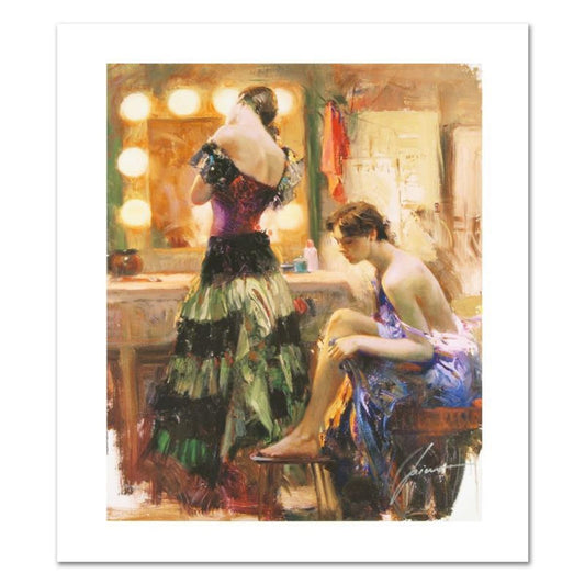 Pino (1939-2010), "Almost Ready" Limited Edition on Canvas, Numbered and Hand Signed with Certificate of Authenticity.