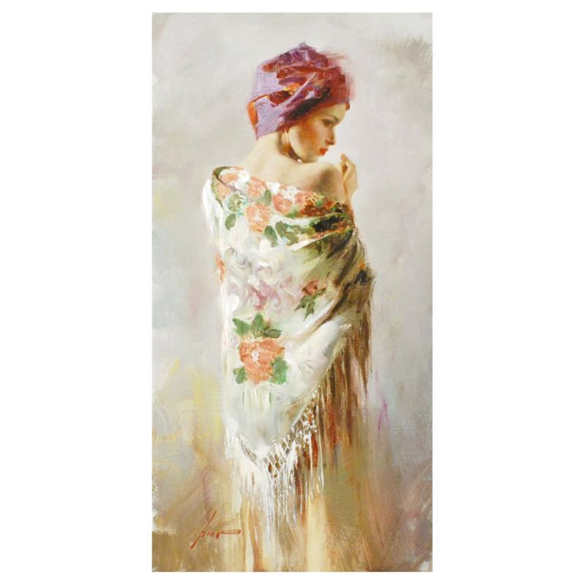 Pino (1939-2010), "Reflections" Limited Edition on Canvas, Numbered and Hand Signed with Certificate of Authenticity.