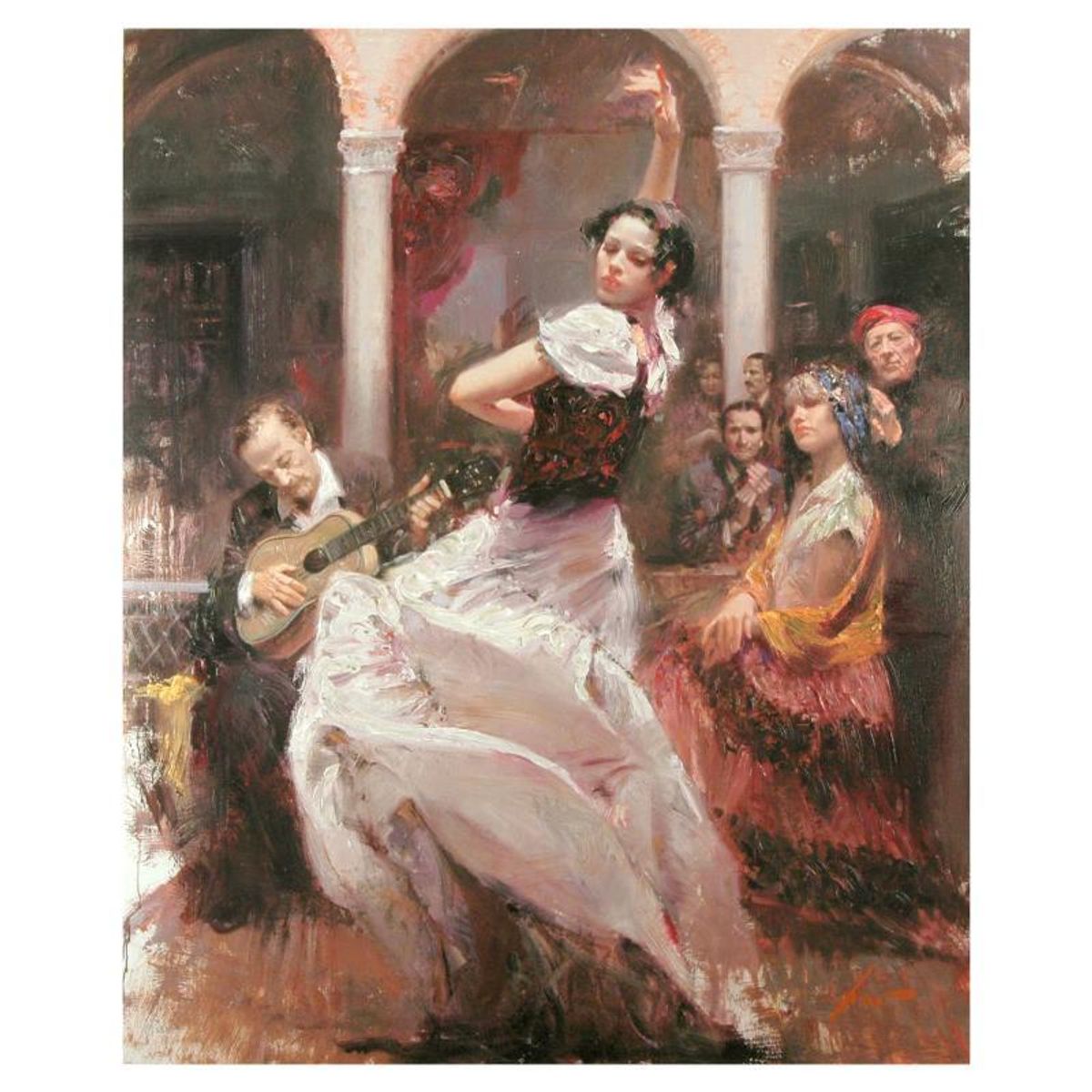 Pino (1939-2010), "Seville In My Heart" Limited Edition on Canvas, Numbered and Hand Signed with Certificate of Authenticity.