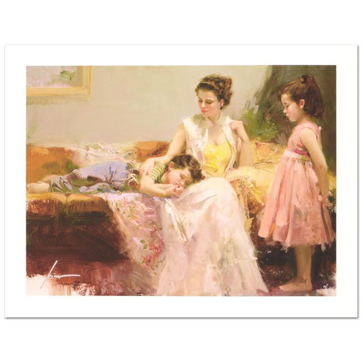 Pino (1939-2010) "A Soft Place In My Heart" Limited Edition Giclee. Numbered and Hand Signed; Certificate of Authenticity.