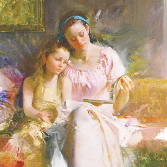 Pino (1939-2010) "Bedtime Stories" Limited Edition Giclee. Numbered and Hand Signed; Certificate of Authenticity.