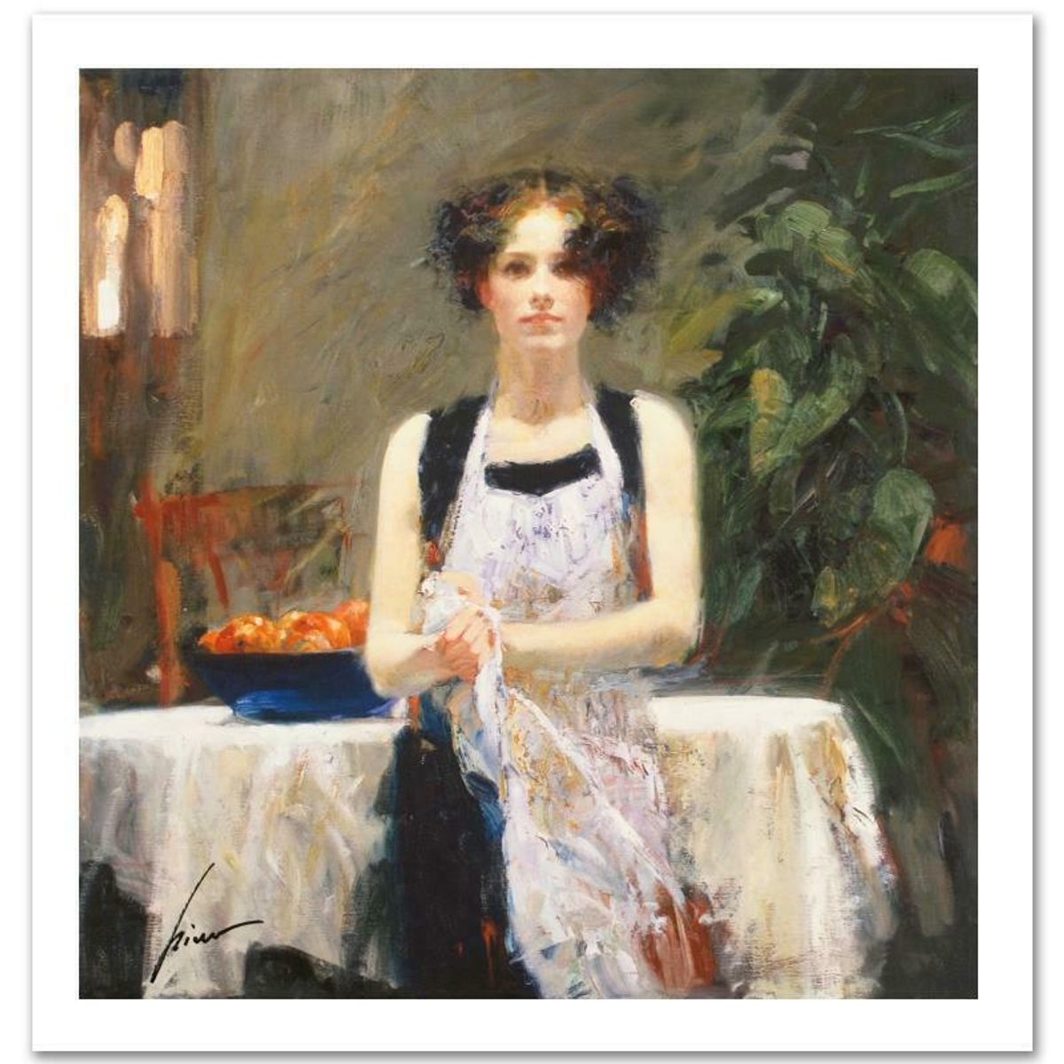 Pino (1939-2010) "Ester" Limited Edition Giclee. Numbered and Hand Signed; Certificate of Authenticity.
