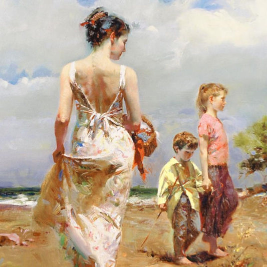 Pino (1939-2010) "Mediterranean Breeze" Limited Edition Giclee. Numbered and Hand Signed; Certificate of Authenticity.