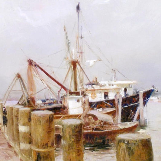 Pino (1939-2010) "Safe Harbor" Limited Edition Giclee. Numbered and Hand Signed; Certificate of Authenticity.