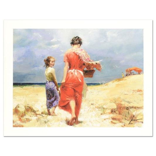 Pino (1939-2010) "Summer Retreat" Limited Edition Giclee. Numbered and Hand Signed; Certificate of Authenticity.