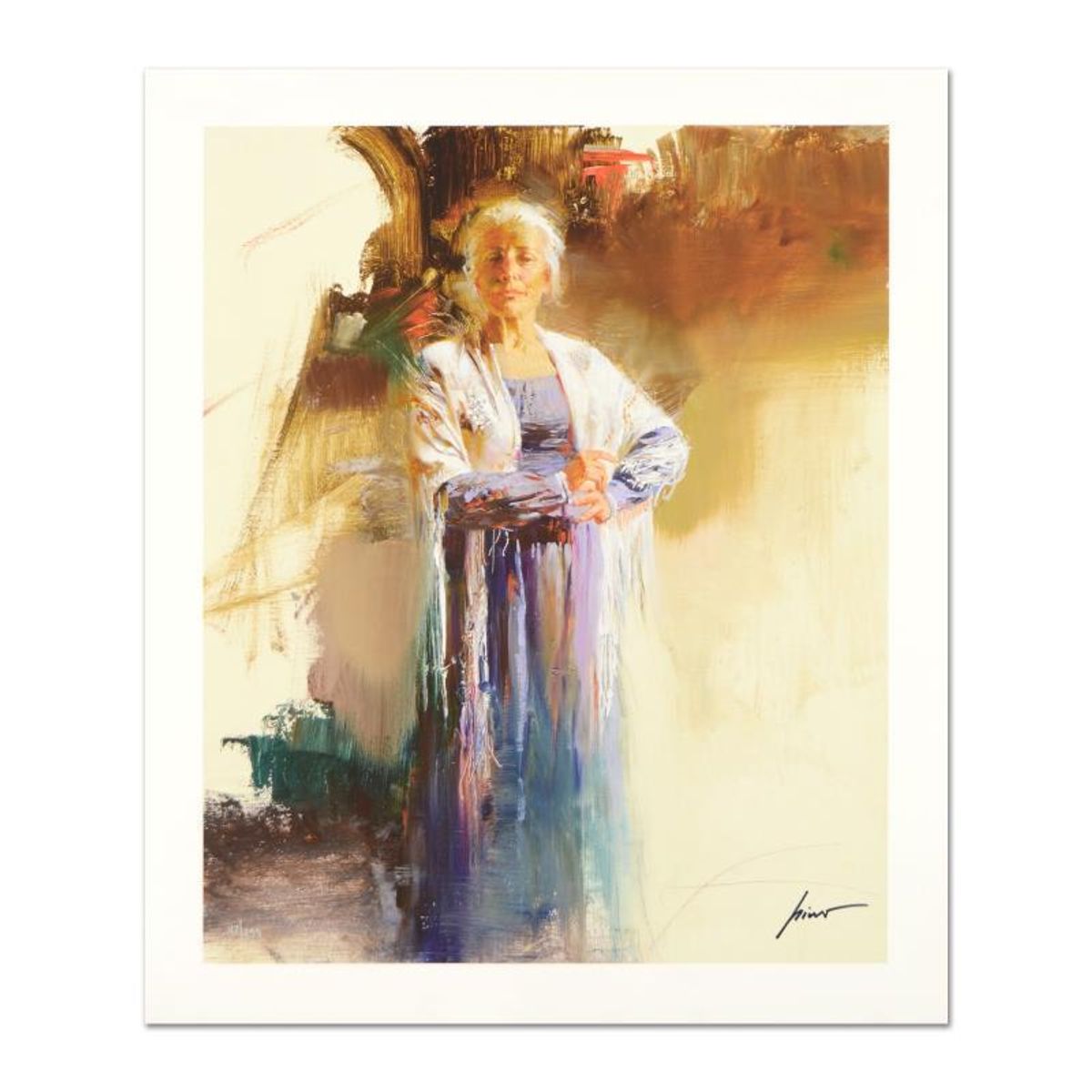 Pino (1939-2010) "The Matriarch" Limited Edition Giclee. Numbered and Hand Signed; Certificate of Authenticity.