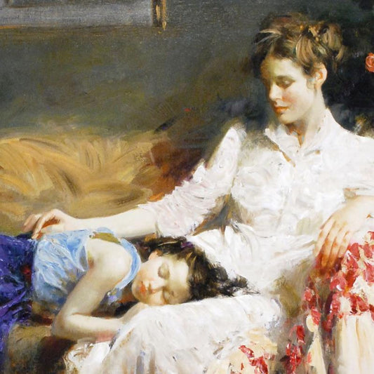 Pino (1939-2010) "Innocence" Limited Edition on Canvas, Numbered and Hand Signed with Certificate of Authenticity.
