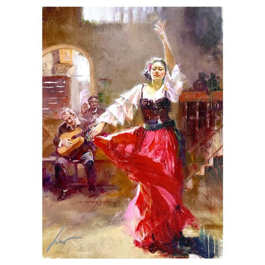 Pino (1939-2010) "The Main Attraction" Limited Edition on Canvas, Numbered and Hand Signed with Certificate of Authenticity.