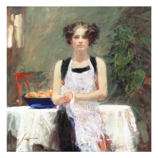 Pino (1939-2010) "Ester" Limited Edition on Canvas, Numbered and Hand Signed with Certificate of Authenticity.