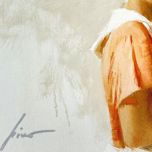 Pino (1939-2010) "The Gift" Limited Edition on Canvas, Numbered and Hand Signed with Certificate of Authenticity.