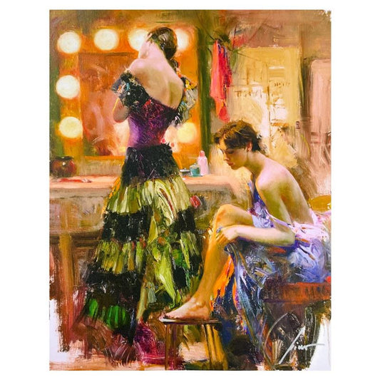 Pino (1939-2010) "Almost Ready" Limited Edition on Canvas, Numbered and Hand Signed with Certificate of Authenticity.