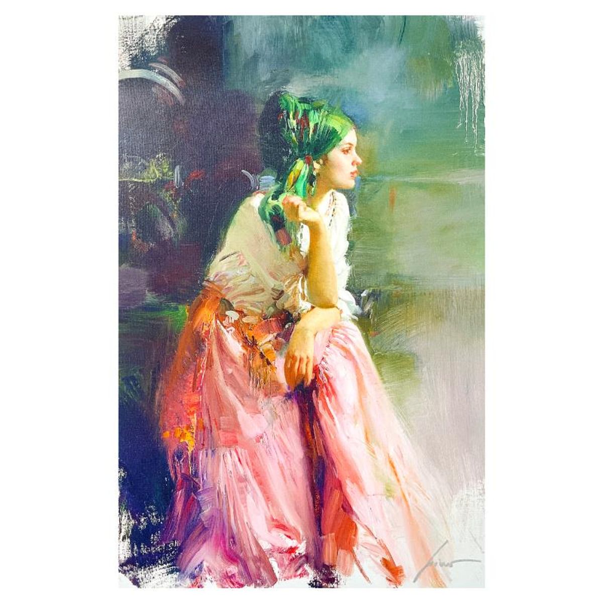 Pino (1939-2010) "Southern Roots" Limited Edition on Canvas, Numbered and Hand Signed with Certificate of Authenticity.