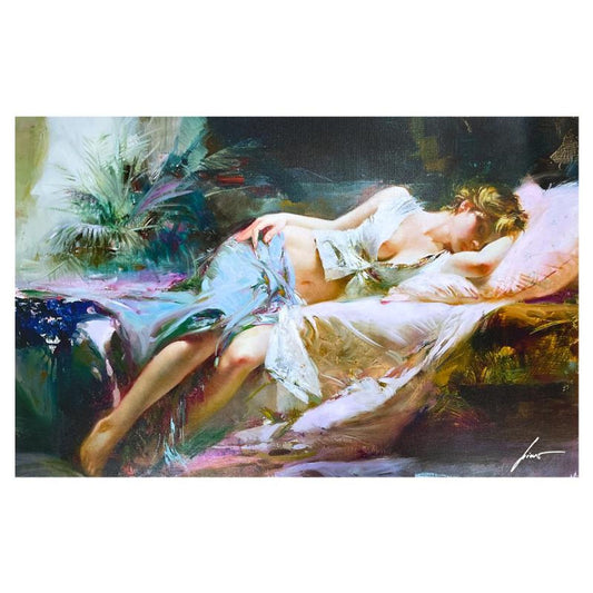 Pino (1939-2010) "Lost in Dreams" Limited Edition on Canvas, Numbered and Hand Signed with Certificate of Authenticity.