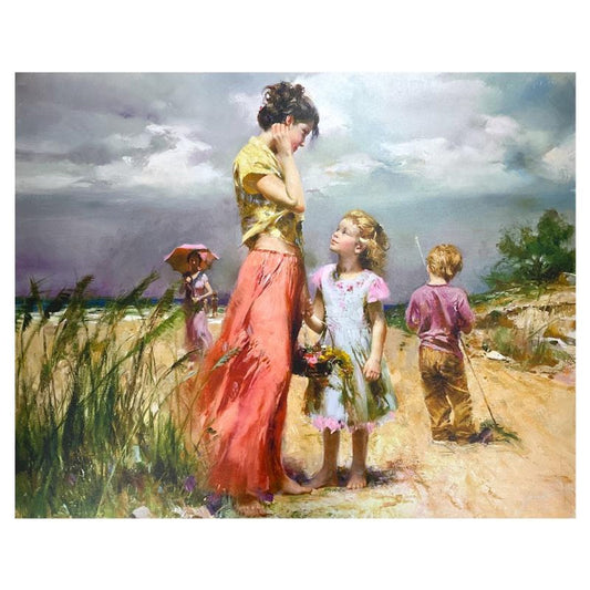 Pino (1939-2010) "Remember When" Limited Edition on Canvas, Numbered and Hand Signed with Certificate of Authenticity.