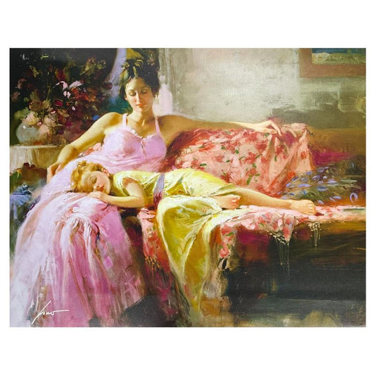 Pino (1939-2010) "A Place in My Heart" Limited Edition on Canvas, Numbered and Hand Signed with Certificate of Authenticity.