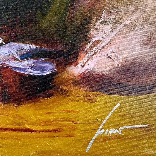 Pino (1939-2010) "Thinking of You" Limited Edition on Canvas, Numbered and Hand Signed with Certificate of Authenticity.