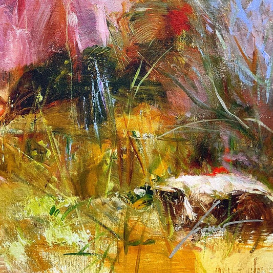 Pino (1939-2010) "The Fountain of Life" Limited Edition on Canvas, Numbered and Hand Signed with Certificate of Authenticity.