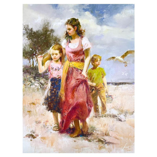 Pino (1939-2010) "Sea Spray" Limited Edition on Canvas, Numbered and Hand Signed with Certificate of Authenticity.