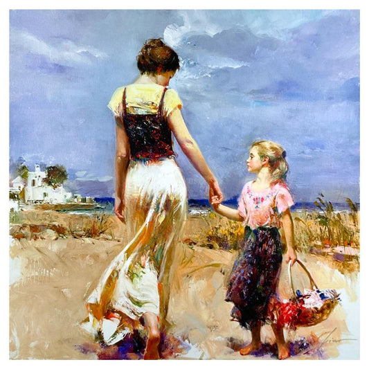 Pino (1939-2010), "Lets Go Home" Limited Edition on Canvas, Numbered and Hand Signed with Certificate of Authenticity.