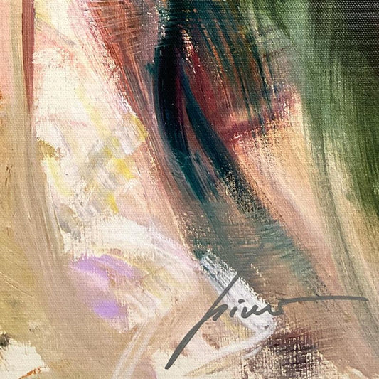 Pino (1939-2010), "First Glance" Limited Edition on Canvas, Numbered and Hand Signed with Certificate of Authenticity.