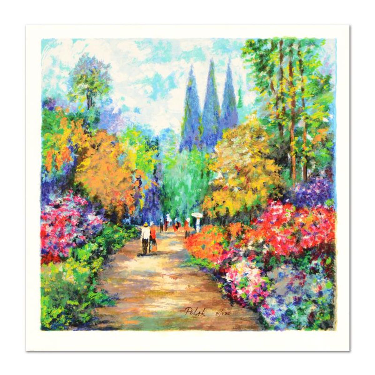 Dimitri Polak (1922-2008), "Spring Road" Limited Edition Serigraph, Numbered and Hand Signed with Certificate of Authenticity.