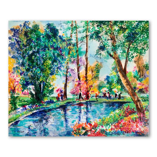 Dimitri Polak (1922-2008), "Picnic in Provence" Hand Signed Limited Edition Serigraph on Paper with Letter of Authenticity.