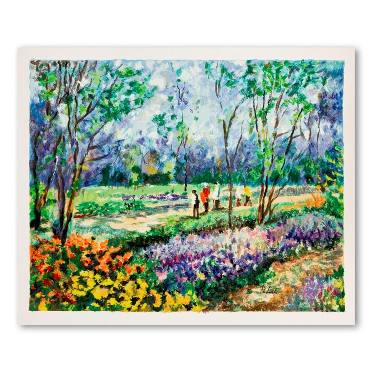 Dimitri Polak (1922-2008), "Afternoon Picnic" Hand Signed Limited Edition Serigraph on Paper with Letter of Authenticity.