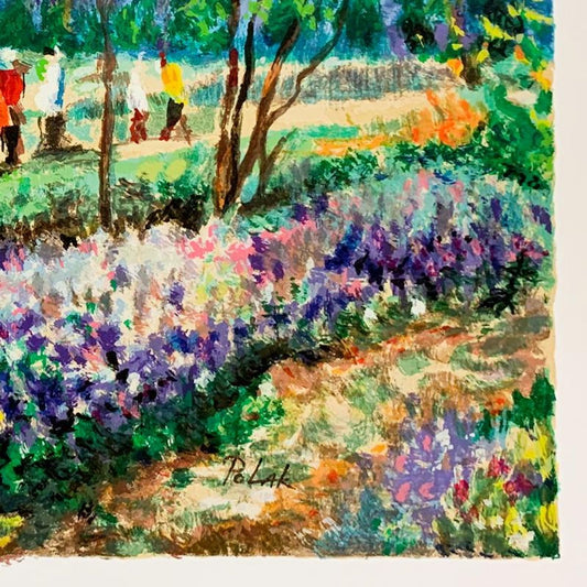 Dimitri Polak (1922-2008), "Afternoon Picnic" Hand Signed Limited Edition Serigraph on Paper with Letter of Authenticity.