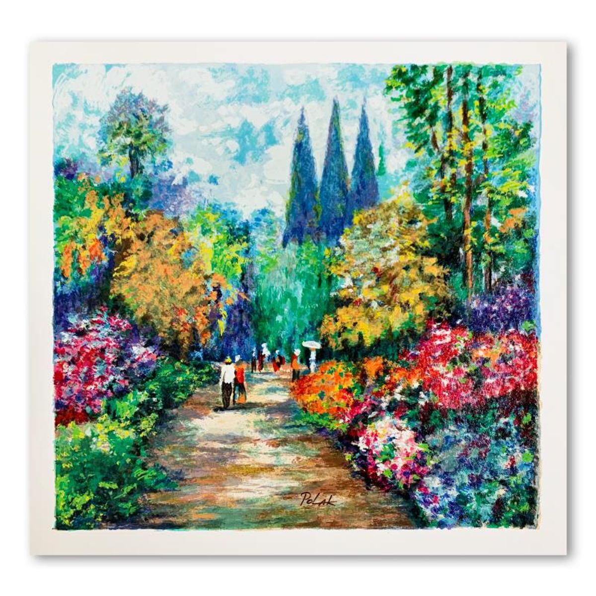 Dimitri Polak (1922-2008), "Spring Road" Limited Edition Serigraph, Numbered and Hand Signed with Letter of Authenticity.