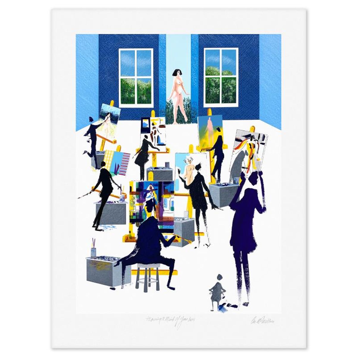 Leo Posillico, "Having a Mind Of Your Own" Limited Edition Serigraph, Numbered and Hand Signed with Letter of Authenticity