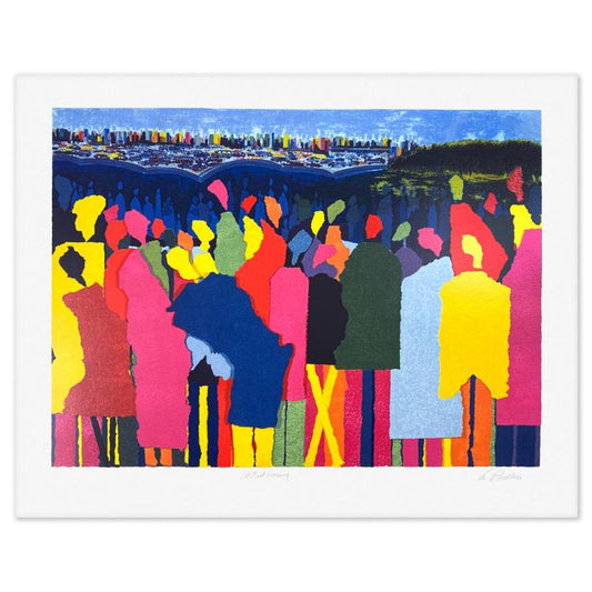 Leo Posillico, "Artist Crossing" Limited Edition Serigraph, Numbered and Hand Signed with Letter of Authenticity