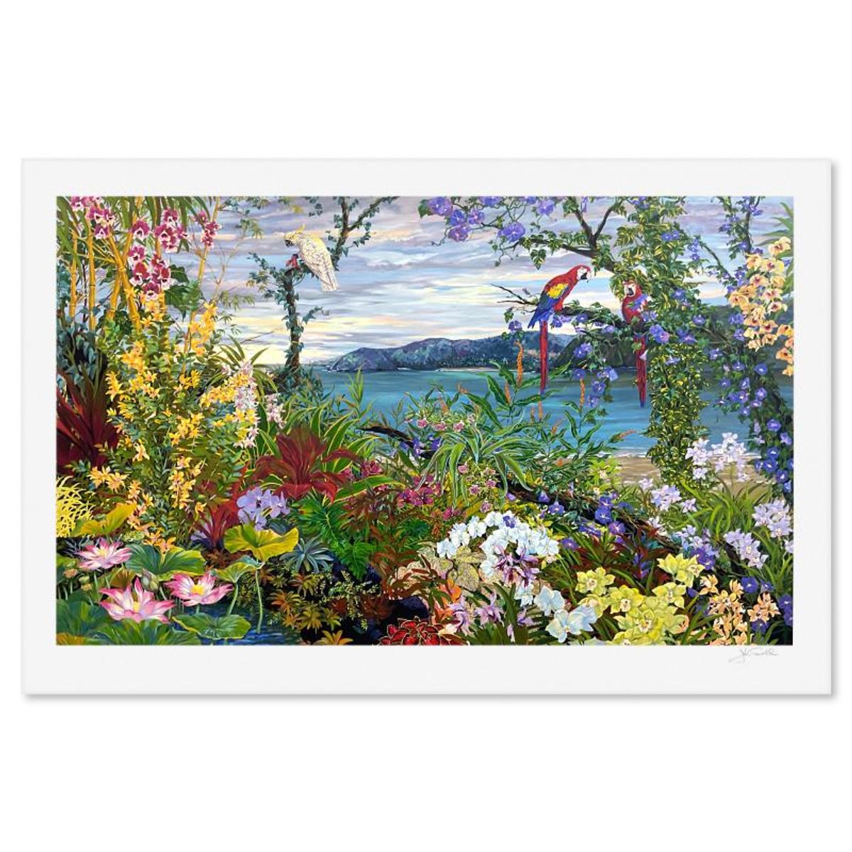 John Powell, "Lost Lagoon" Limited Edition Printer's Proof Serigraph, Numbered and Hand Signed with Letter of Authenticity.