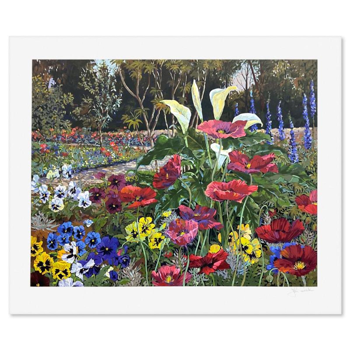 John Powell, "Paradise Park" Limited Edition Printer's Proof Serigraph, Numbered and Hand Signed with Letter of Authenticity.