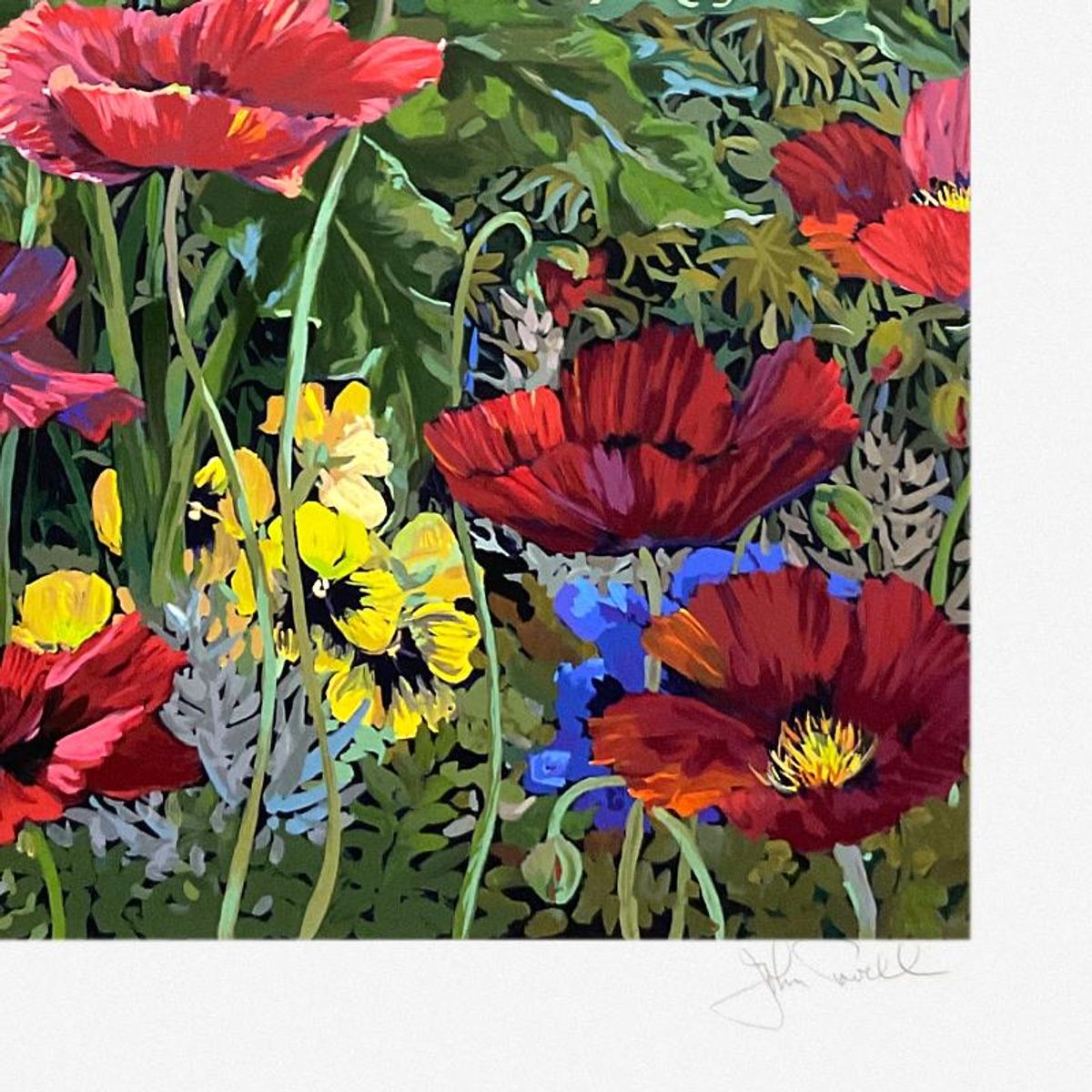 John Powell, "Paradise Park" Limited Edition Printer's Proof Serigraph, Numbered and Hand Signed with Letter of Authenticity.