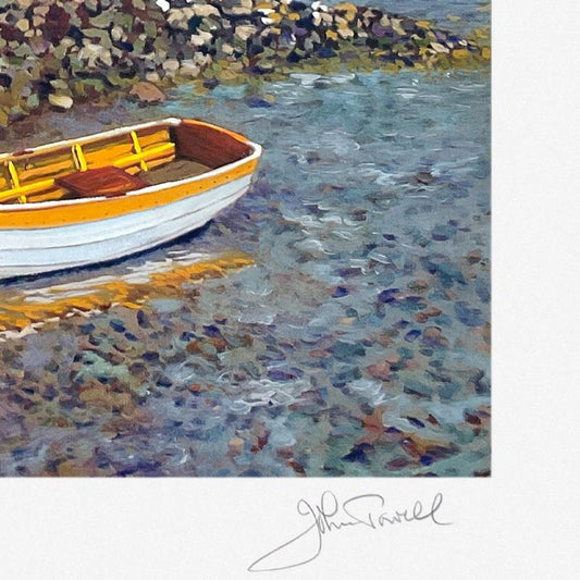 John Powell, "Coastal Shoal" Limited Edition Printer's Proof Serigraph, Numbered and Hand Signed with Letter of Authenticity.
